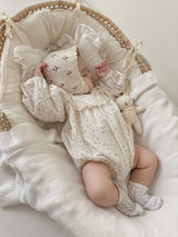 Cotton flower rompers