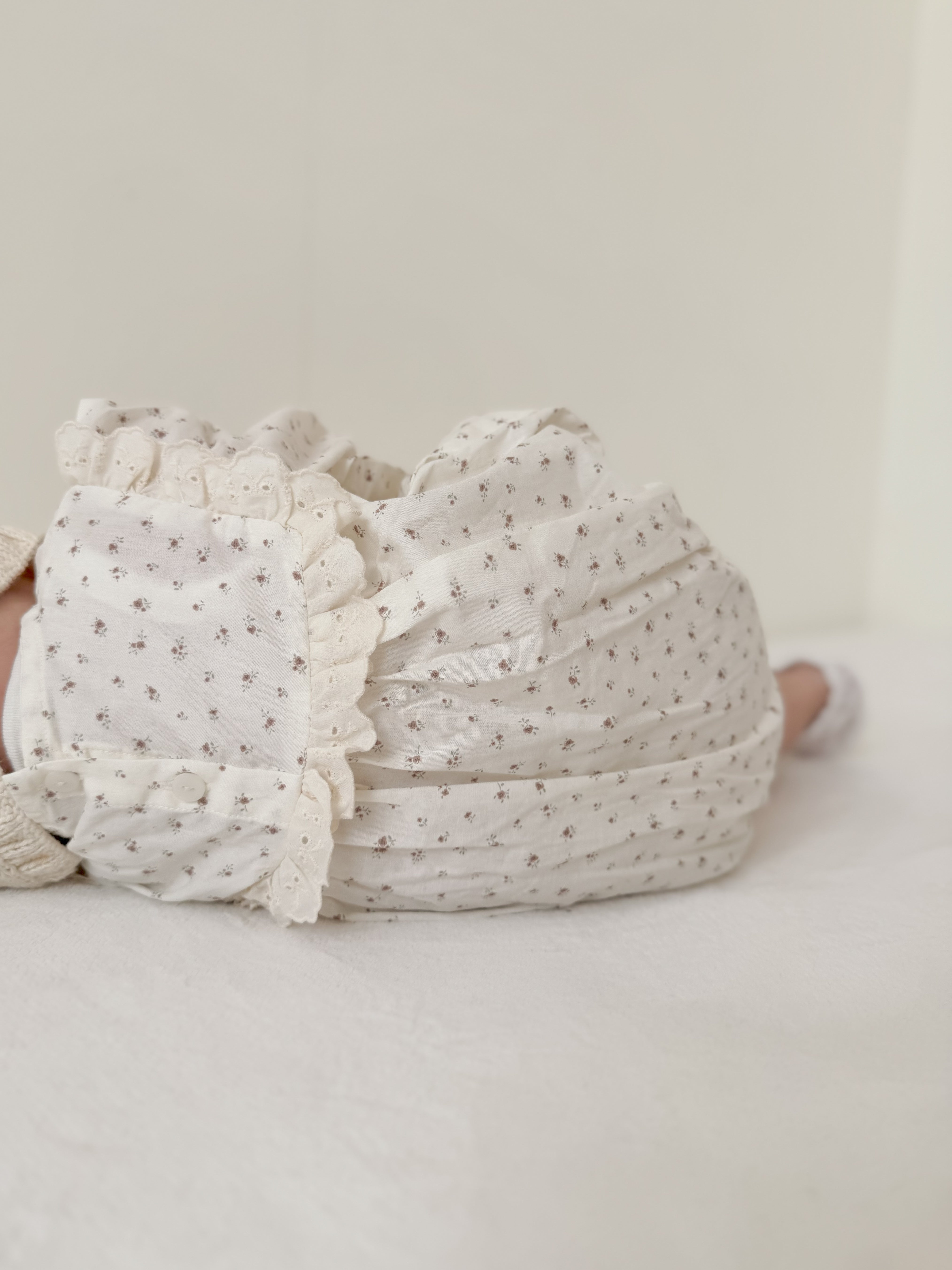 Cotton flower rompers