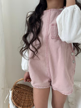 Cotton berry short overall (kids)