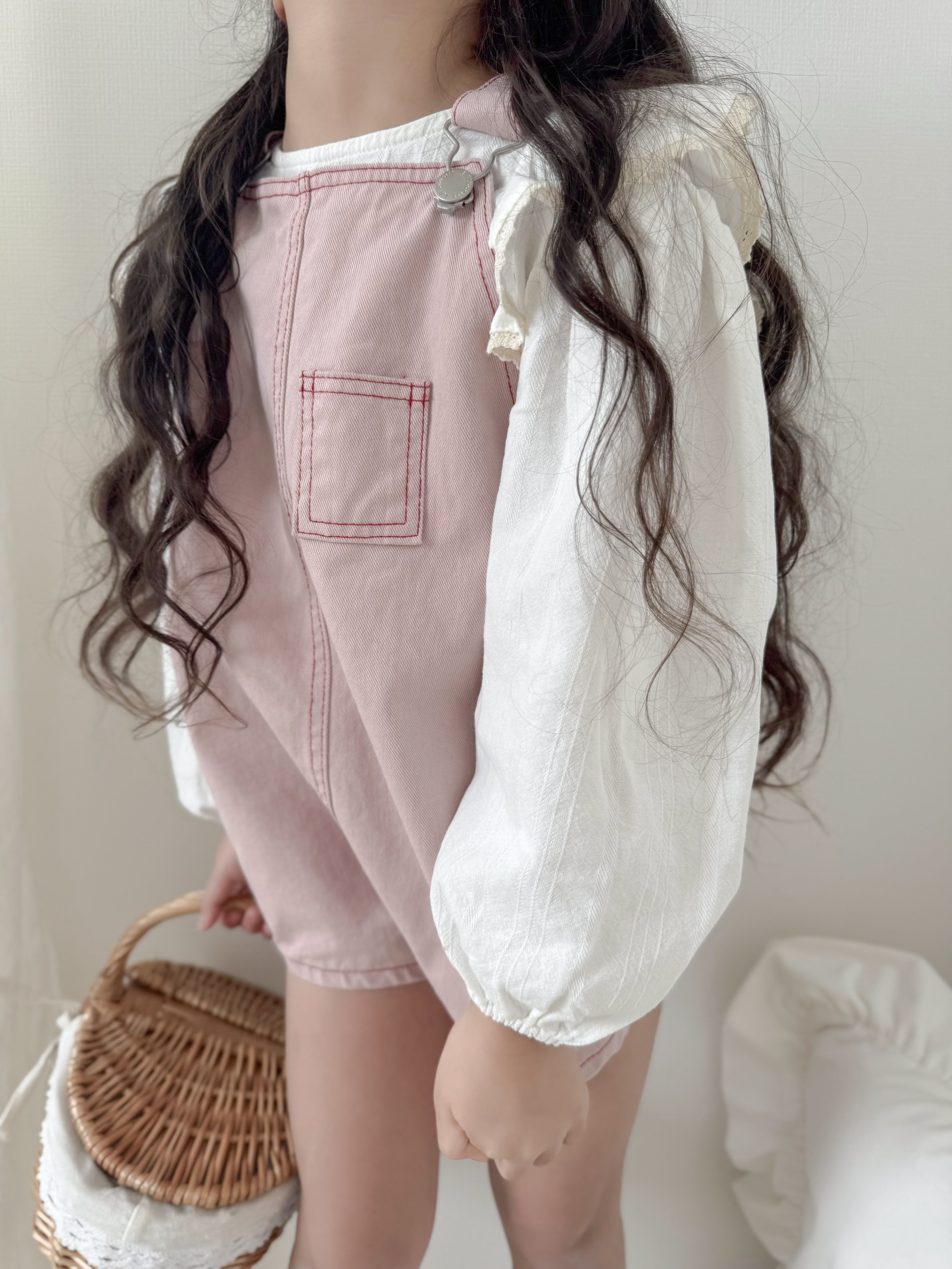 Cotton berry short overall (kids)