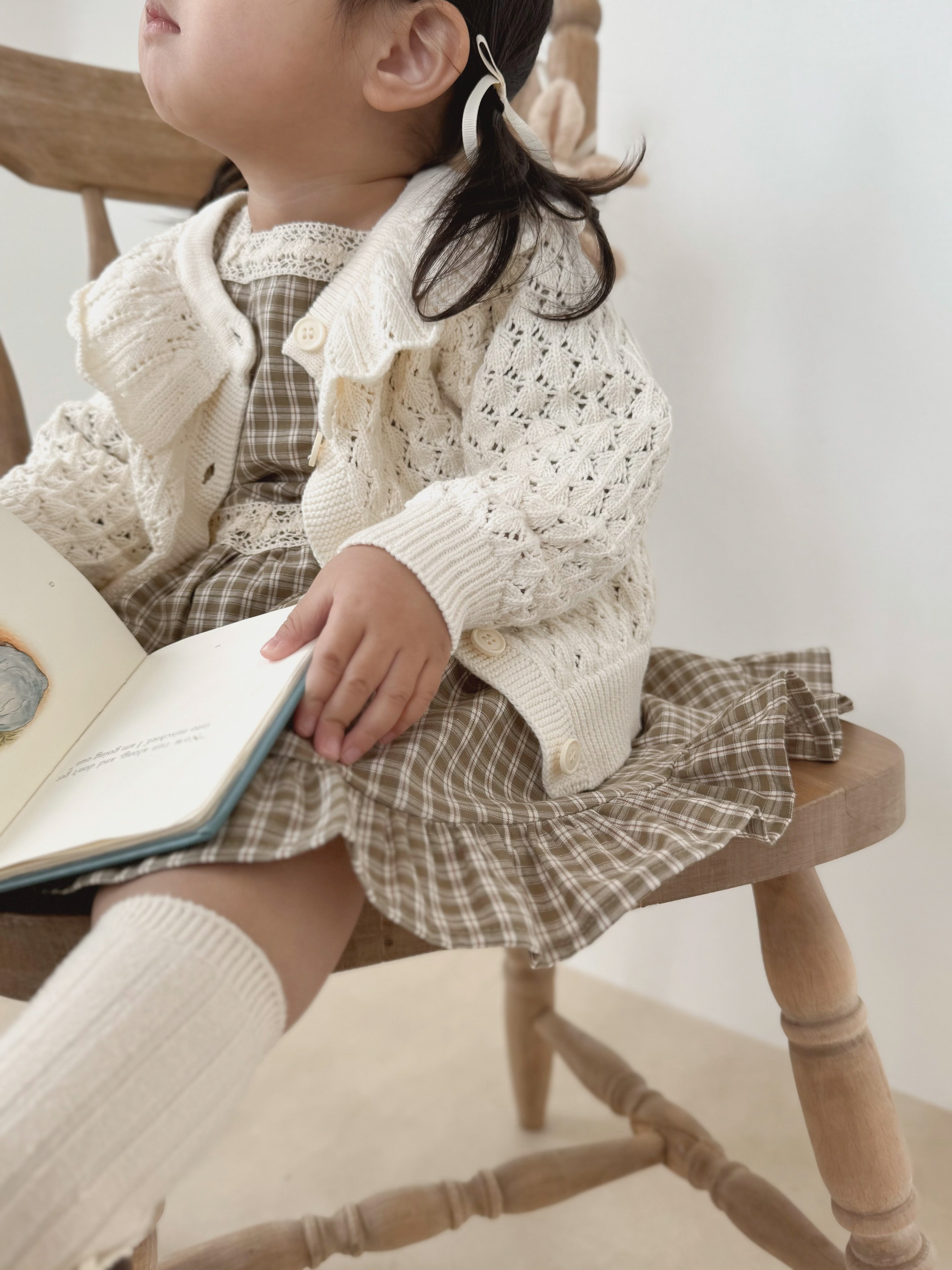 Fraise eyelet cardigan