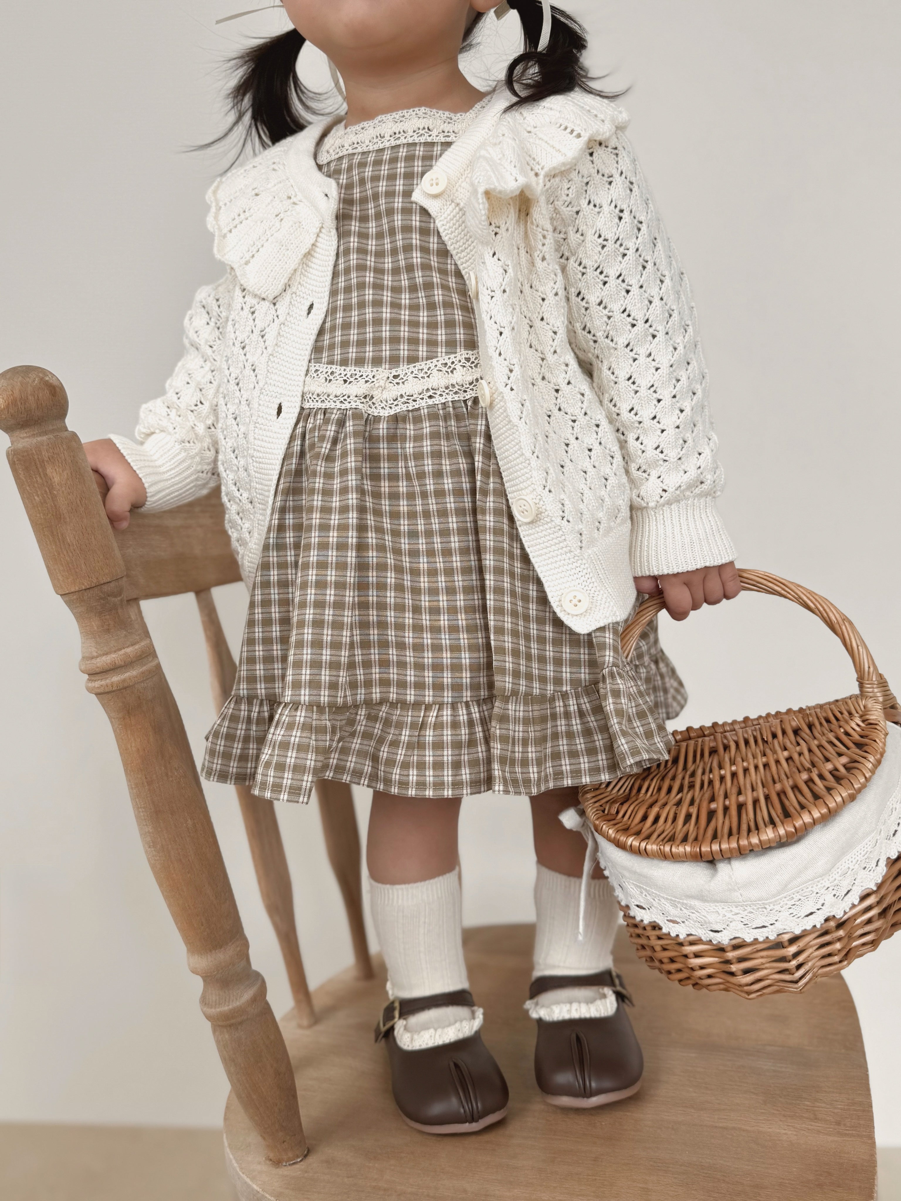 Fraise eyelet cardigan