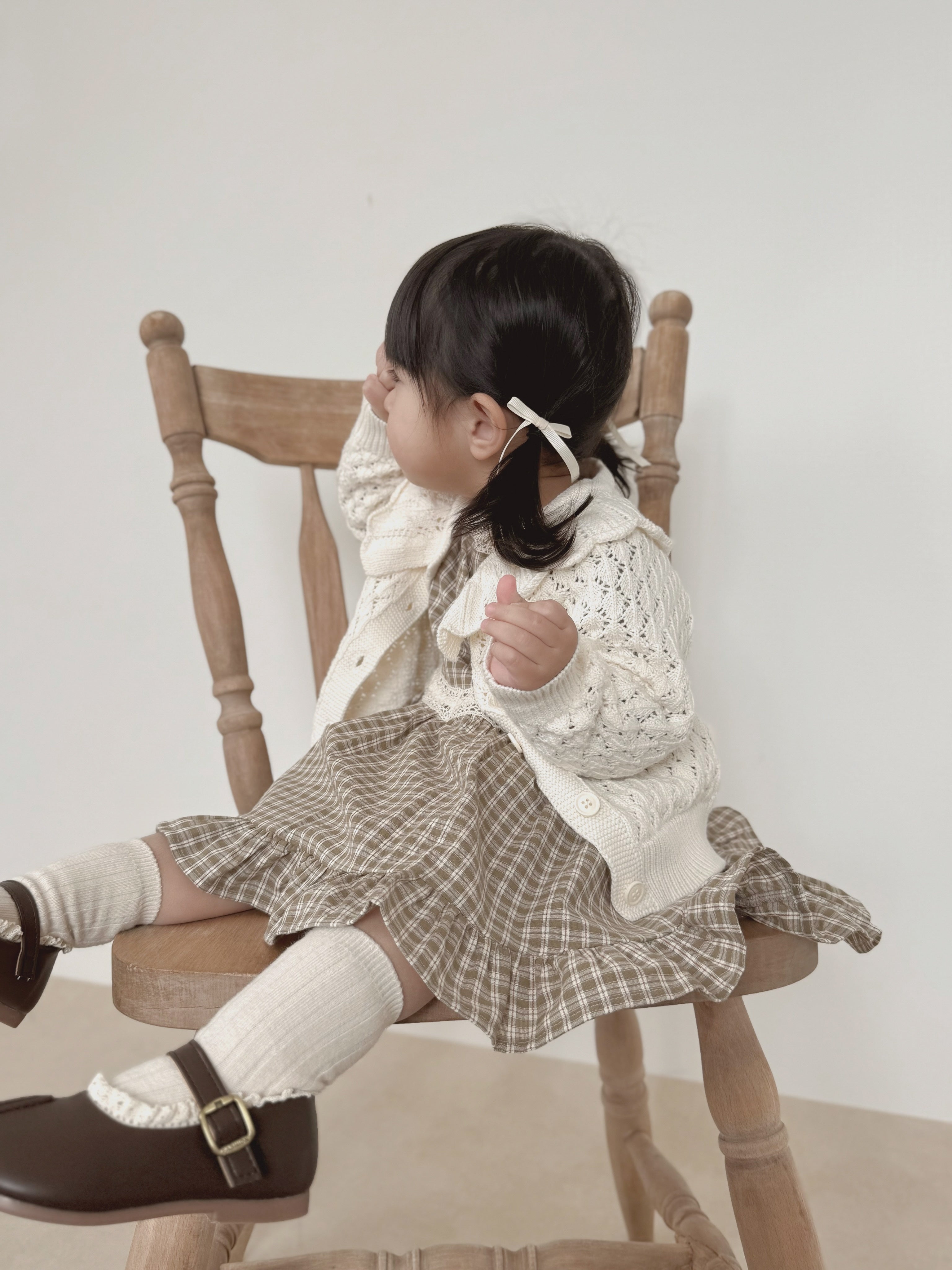 Fraise eyelet cardigan