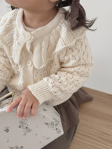 Fraise eyelet cardigan