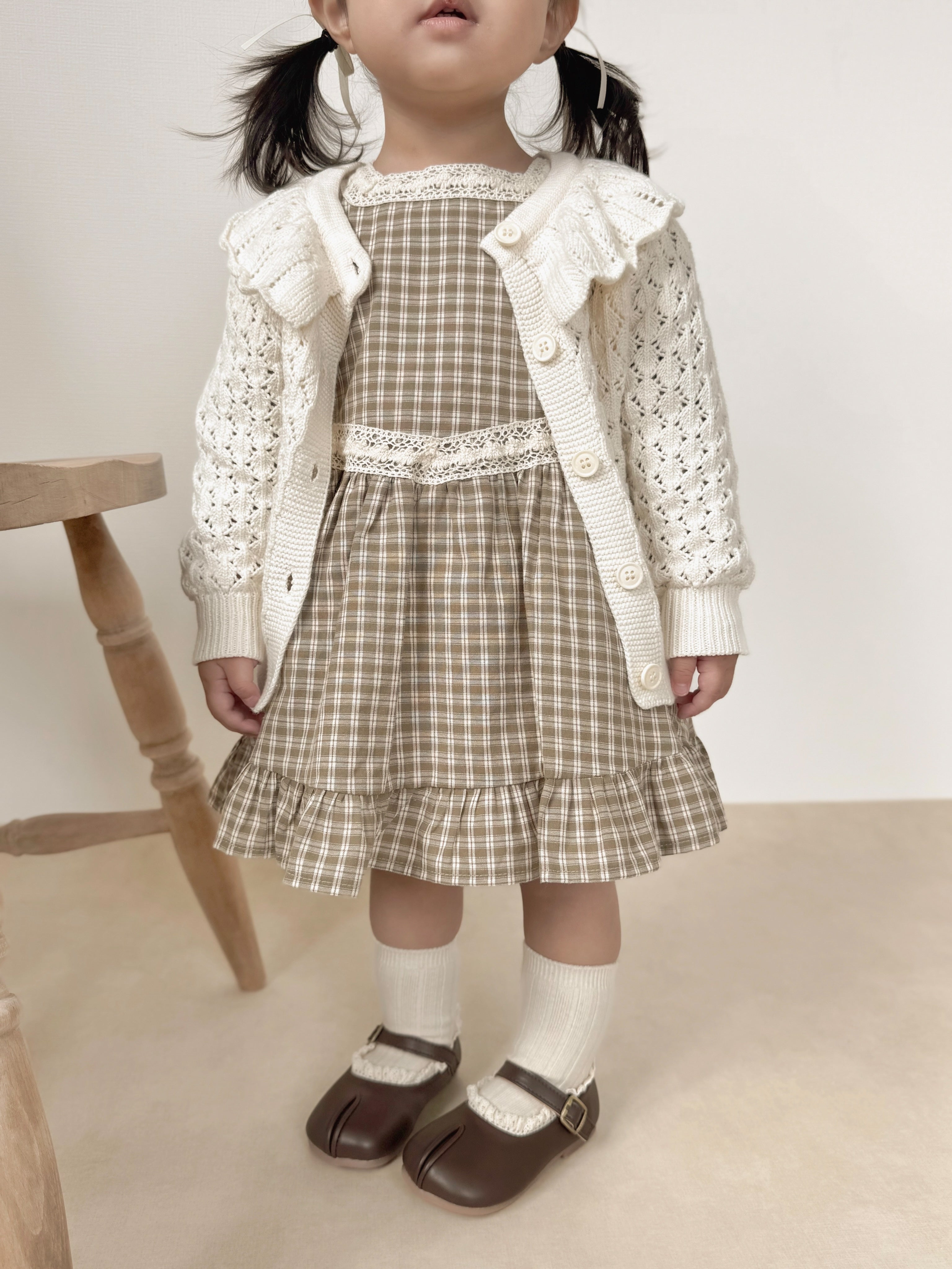 Fraise eyelet cardigan