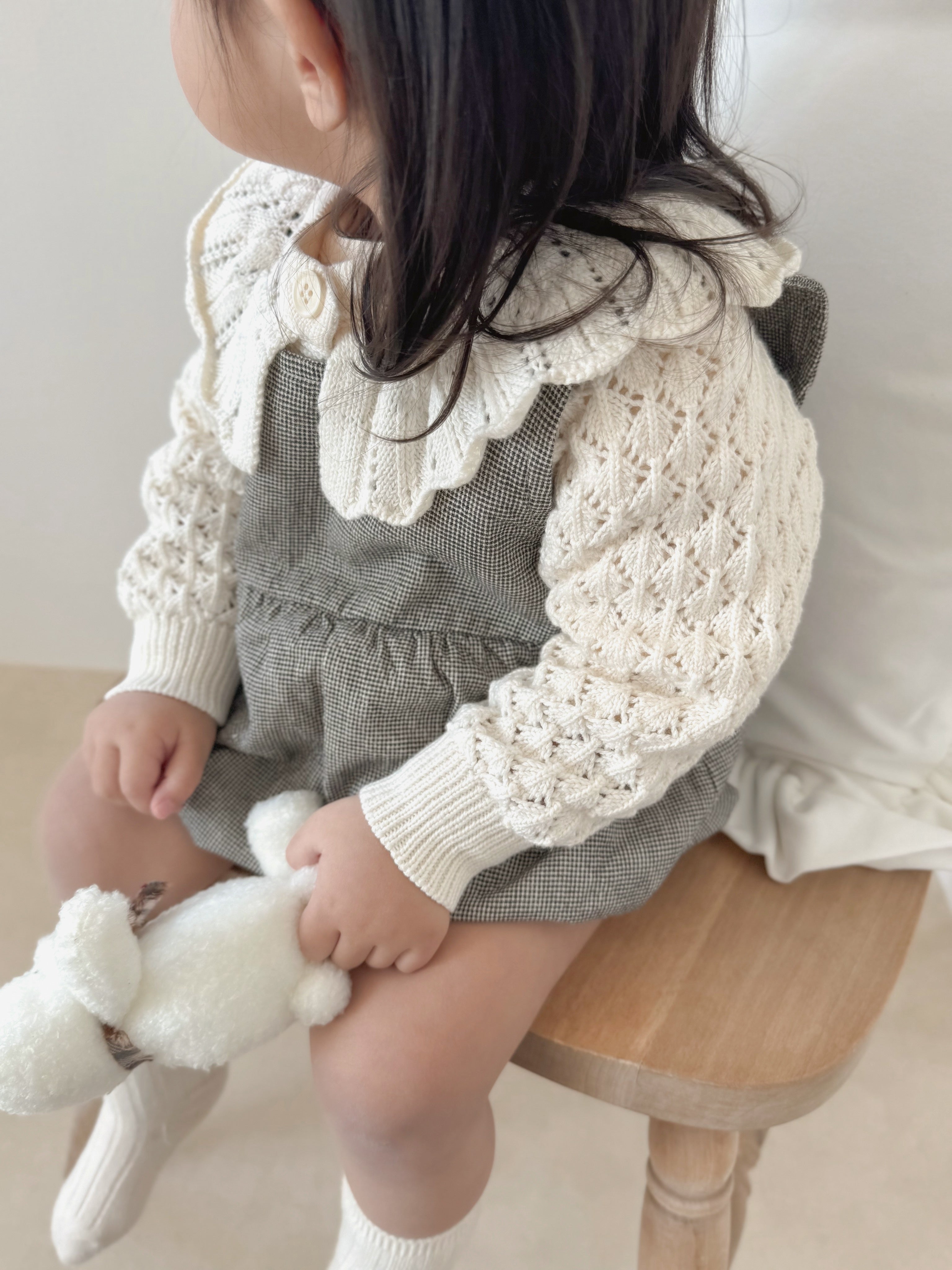 Fraise eyelet cardigan