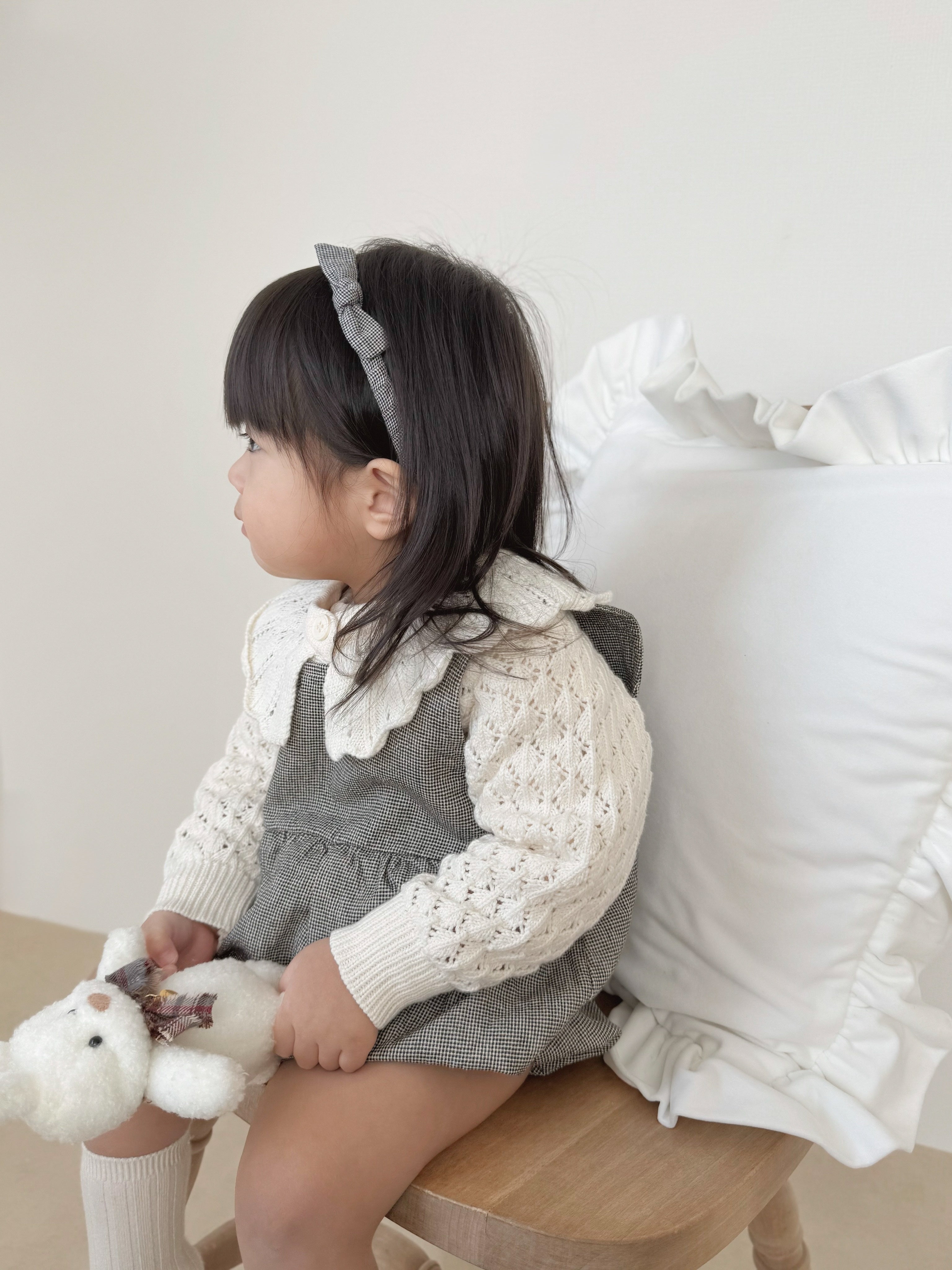 Fraise eyelet cardigan