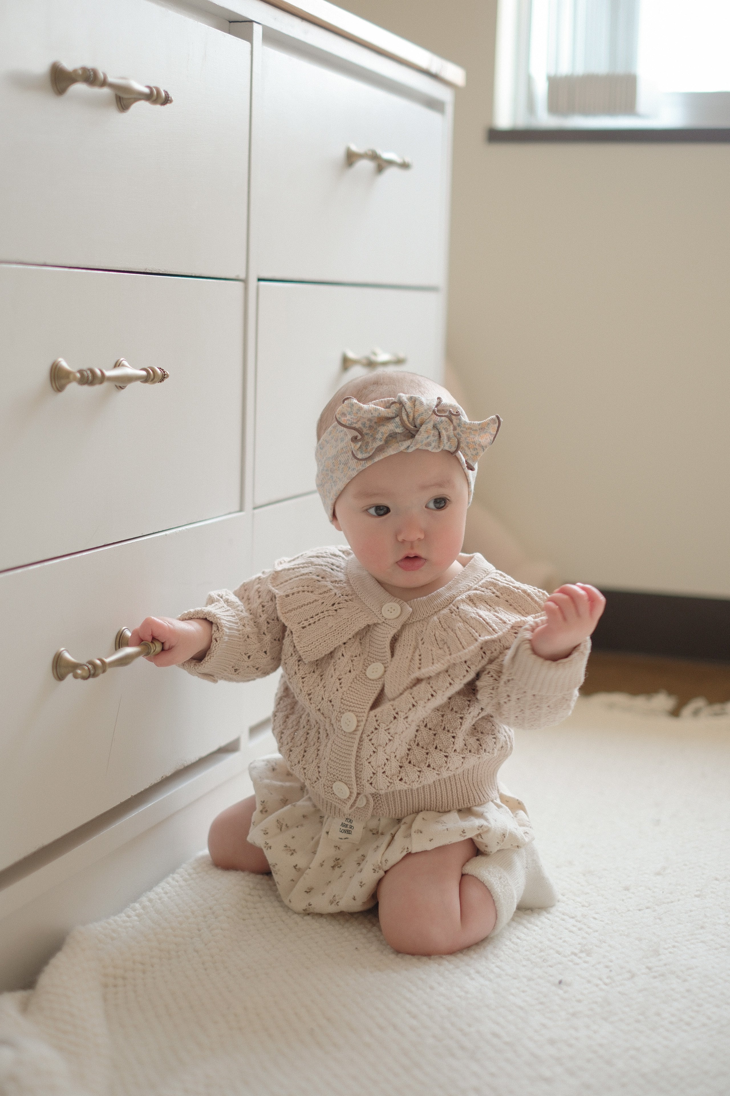 Fraise eyelet cardigan