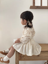 Eyelet suspender skirt