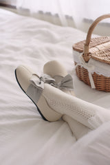 Ribbon flat shoes - Frozen yogurt -