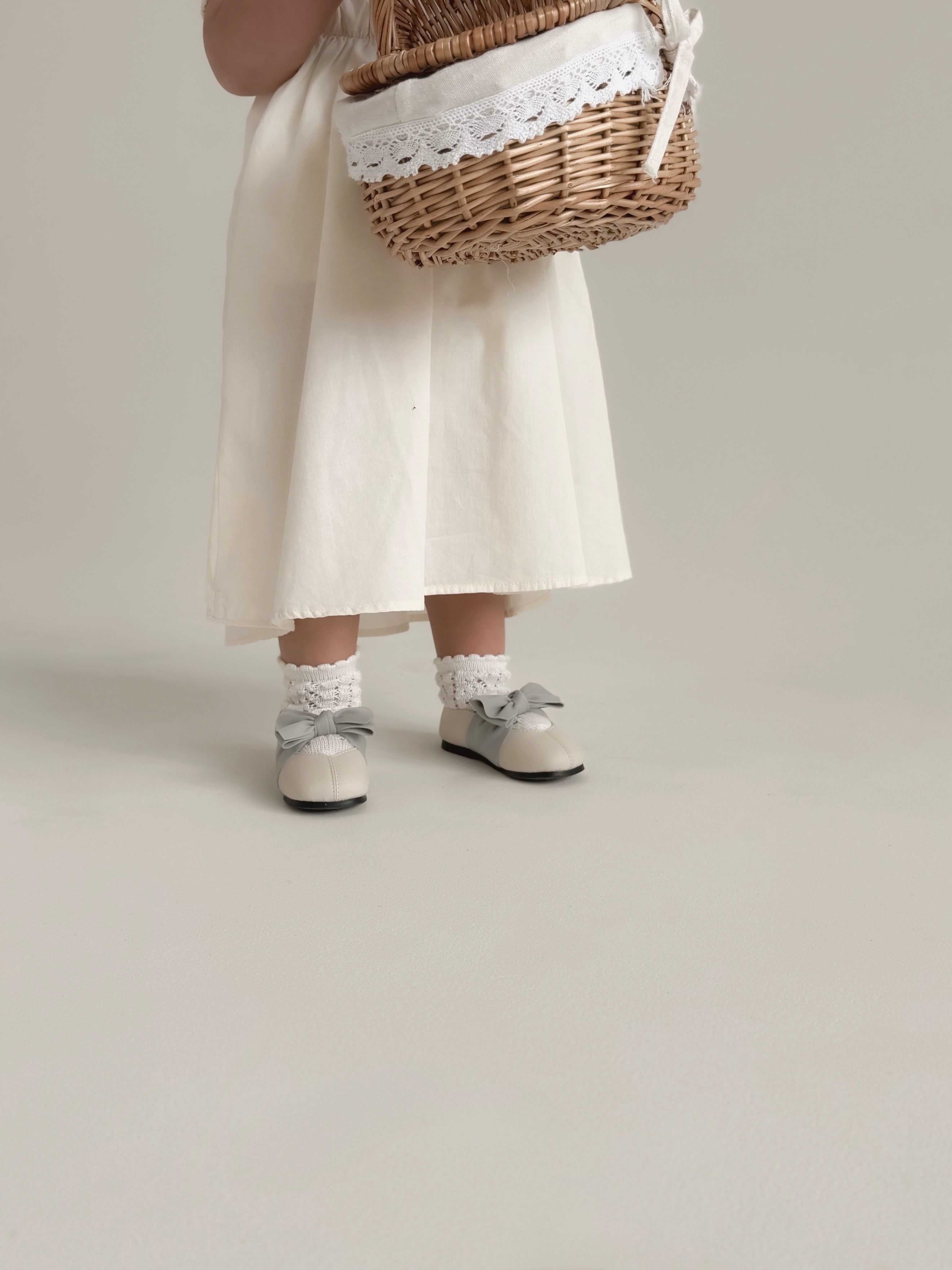 Ribbon flat shoes - Frozen yogurt -