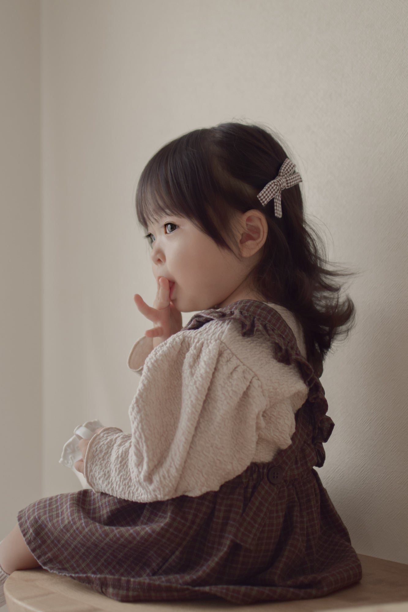 Check apron one-piece