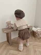 Check collar blouse