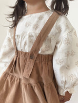 Flower shirring blouse