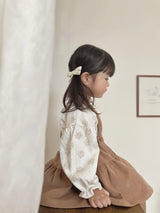 Corduroy suspender cancan skirt