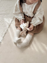 Corduroy suspender cancan skirt