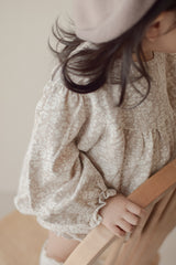 Flower shirring rompers