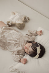 Flower shirring rompers