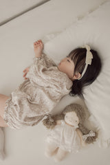 Flower shirring rompers