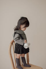 Check collar blouse