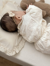 Dot frill bebe suit