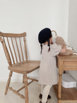 Soft puff knit one-piece