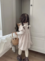 Soft puff knit one-piece
