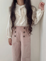 Wing shirring blouse