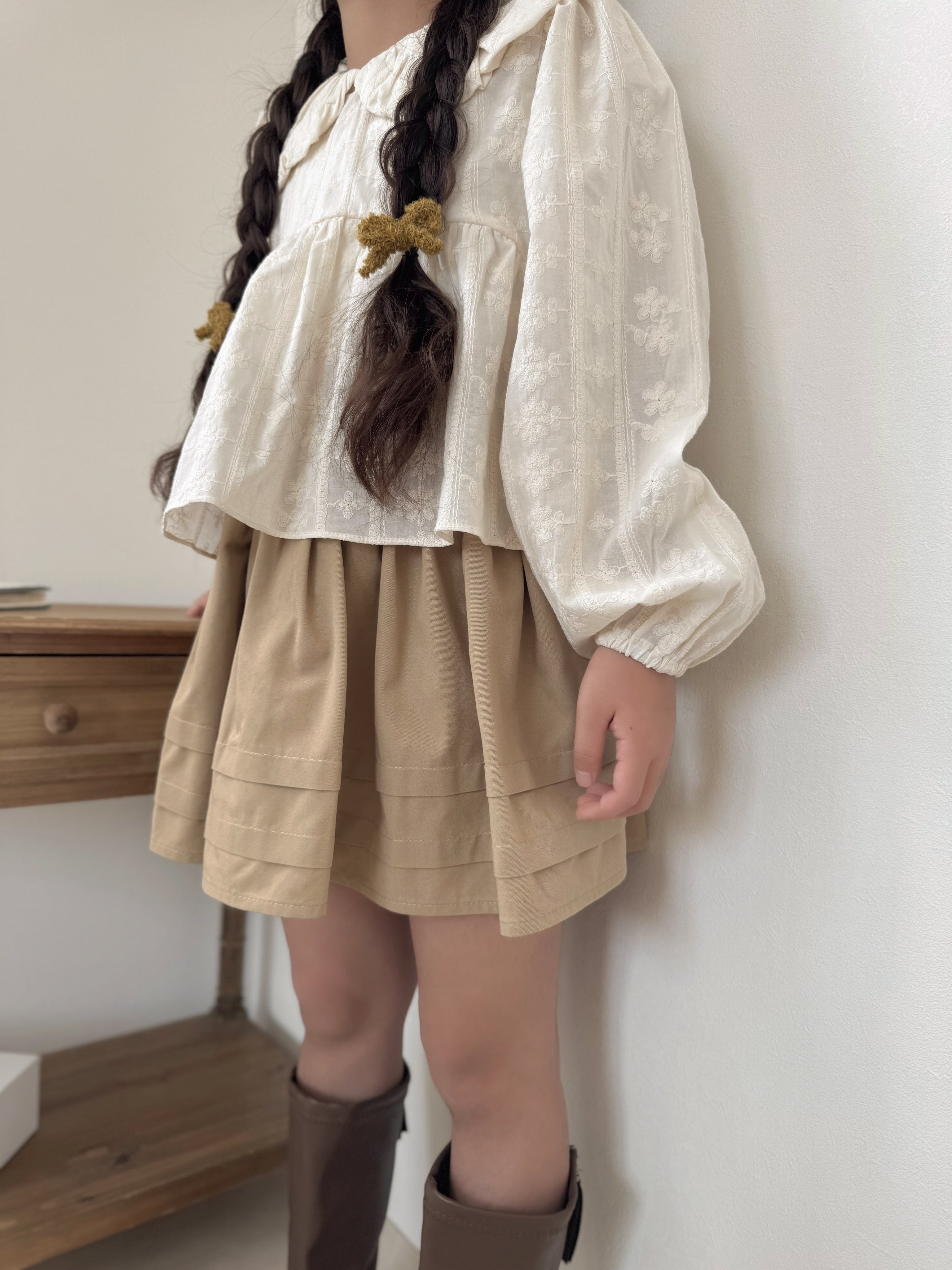 Flare culotte skirt