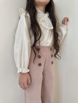 Wing shirring blouse