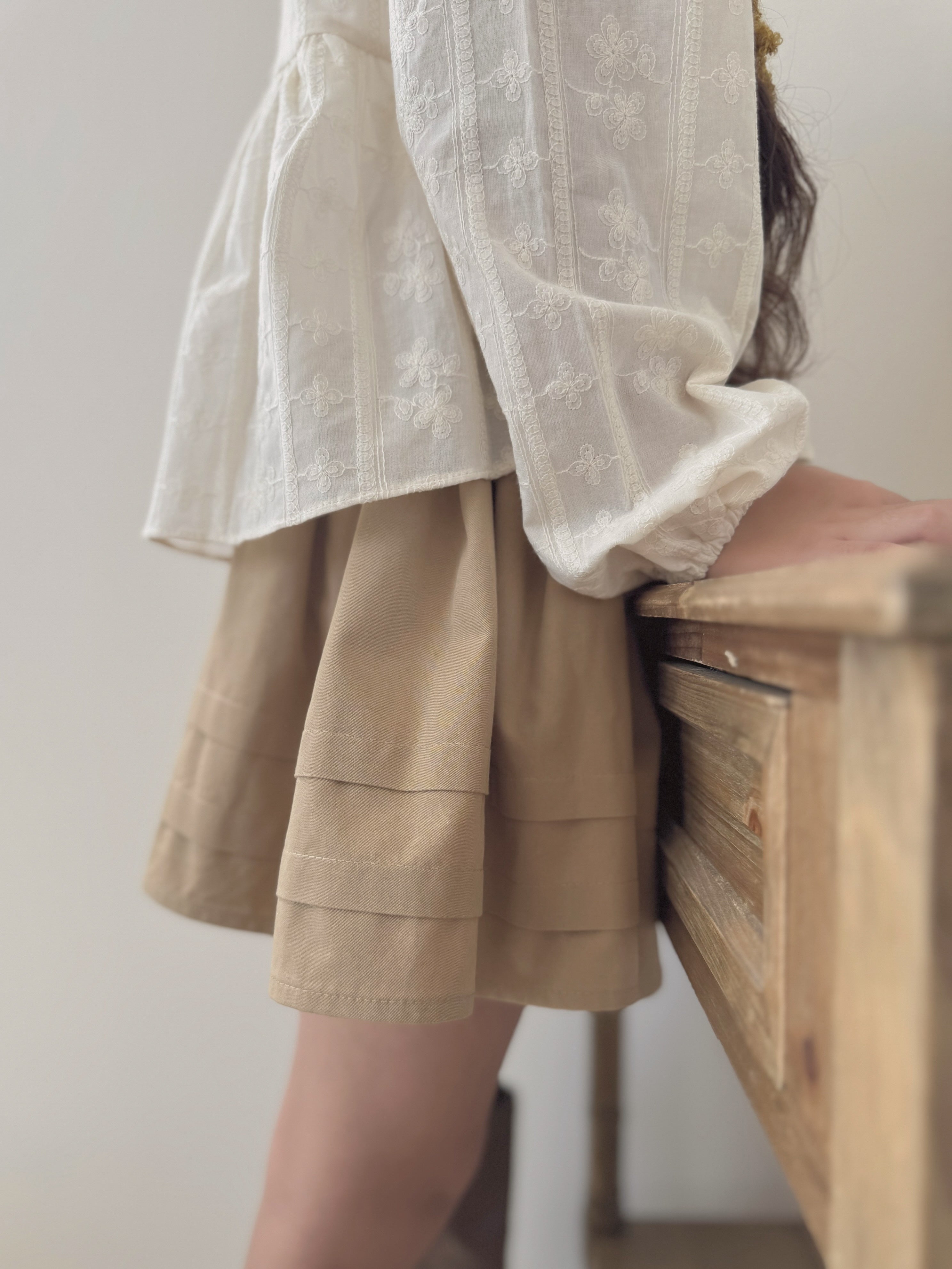 Flare culotte skirt