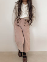Wing shirring blouse