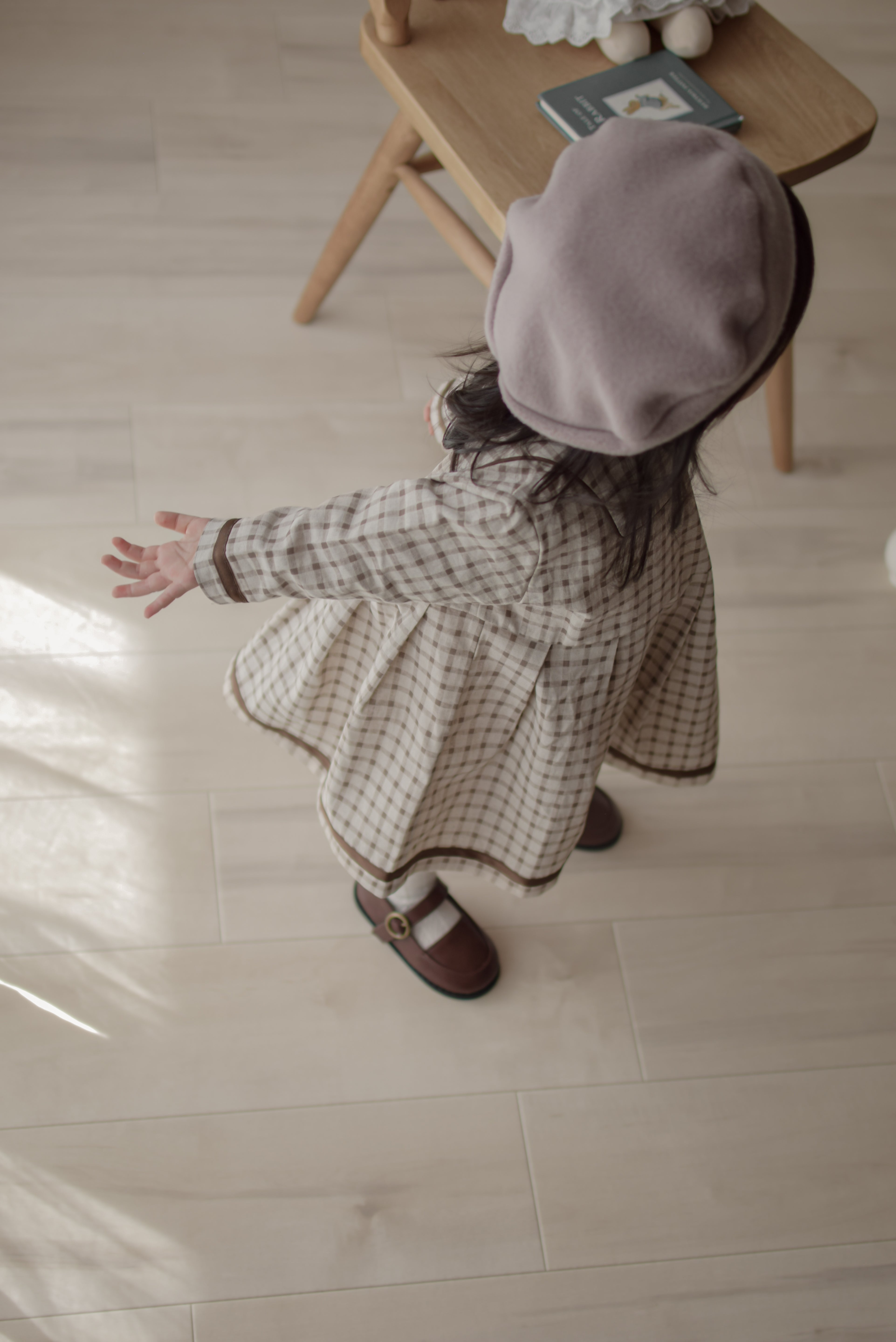 Brunette check one-piece (kids)