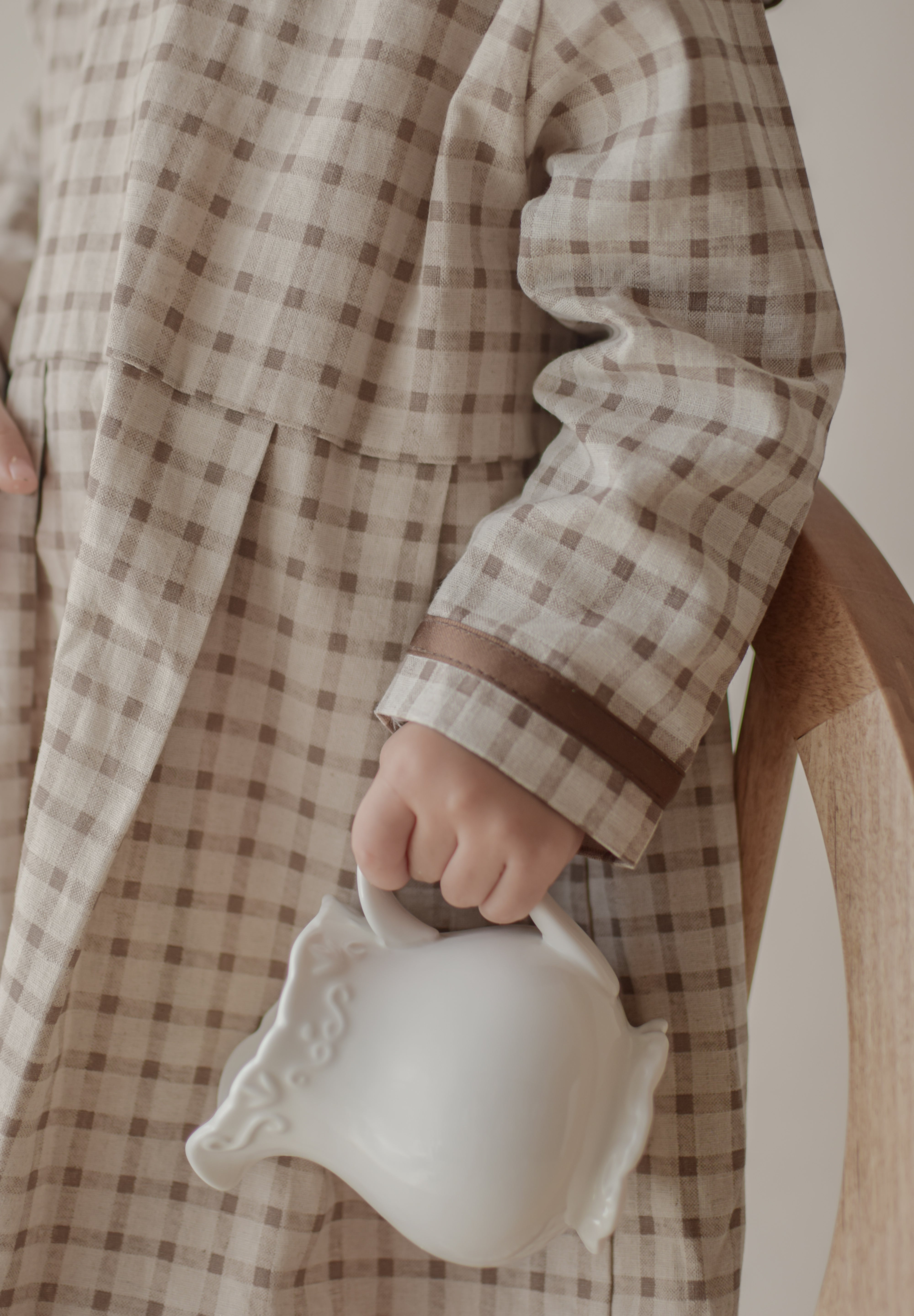 Brunette check one-piece (kids)