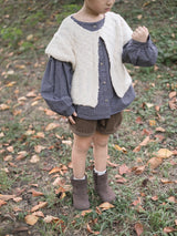 Popcorn knit vest