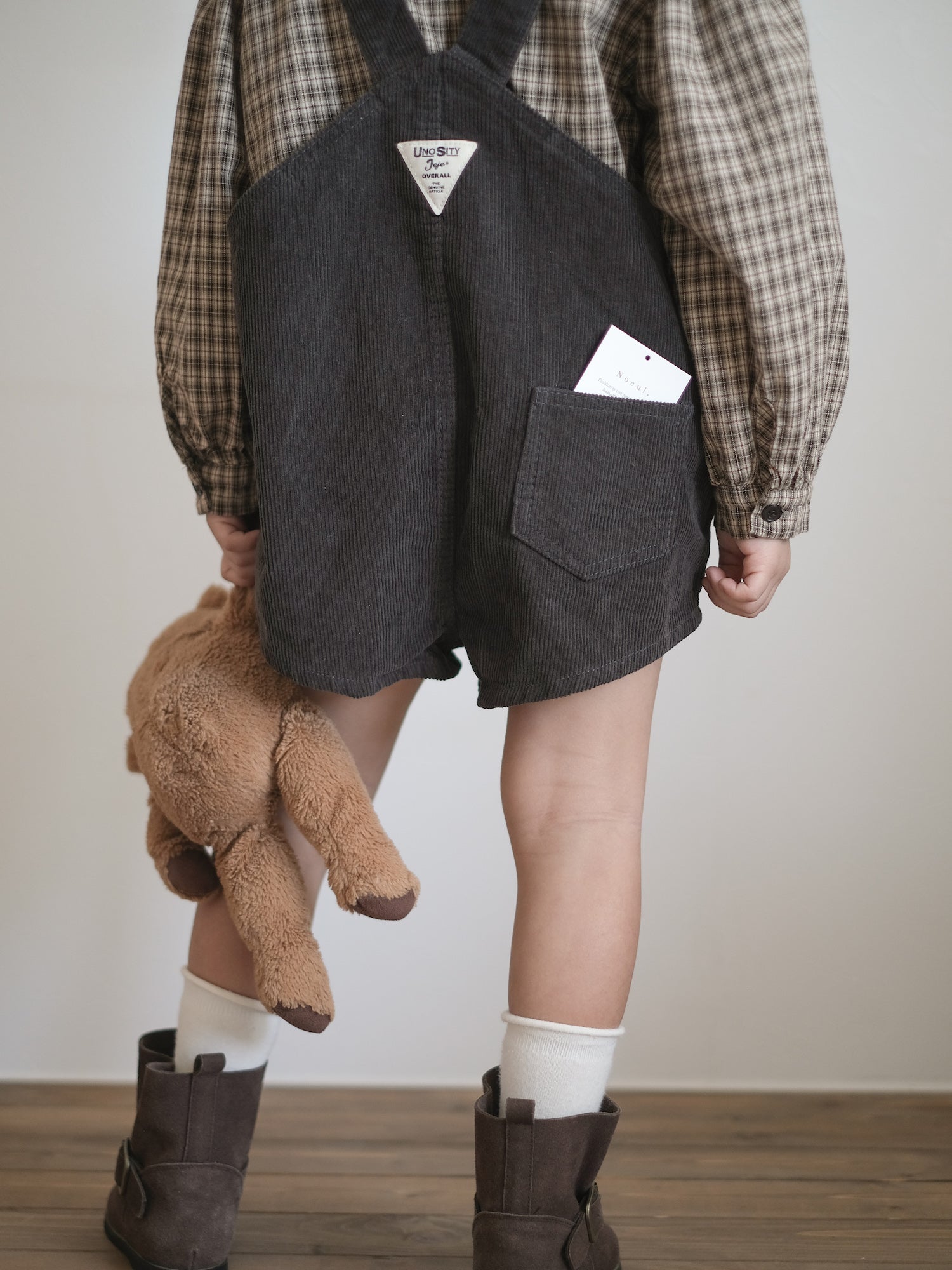 Corduroy berry short overall (normal)