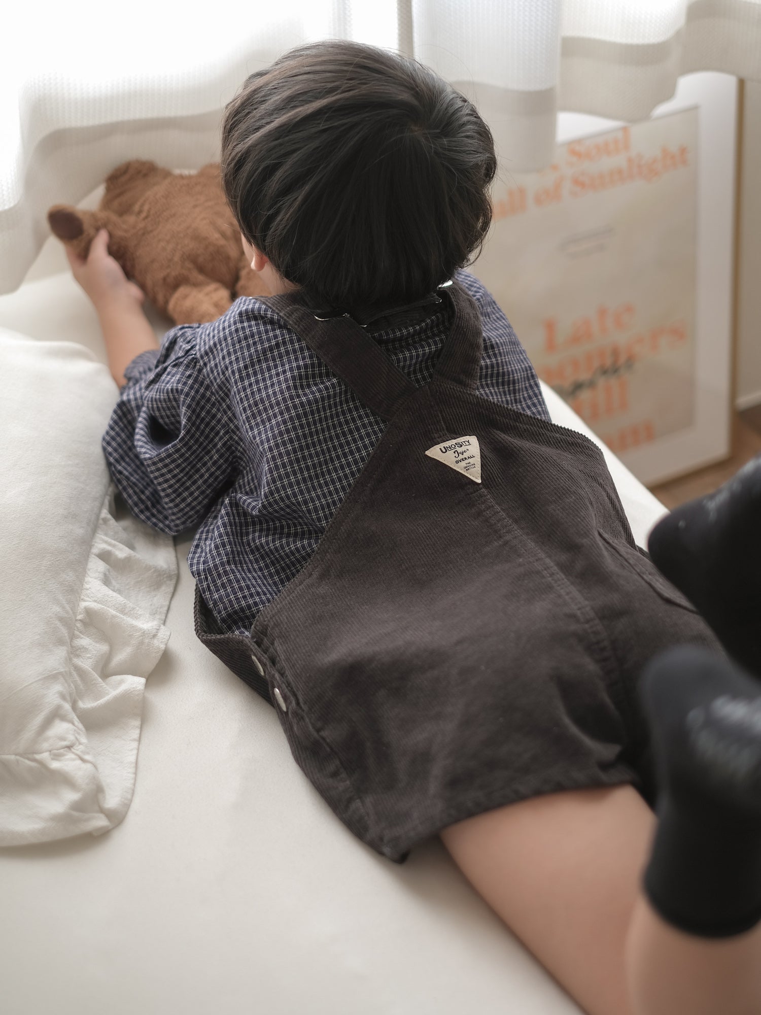 Corduroy berry short overall (normal)