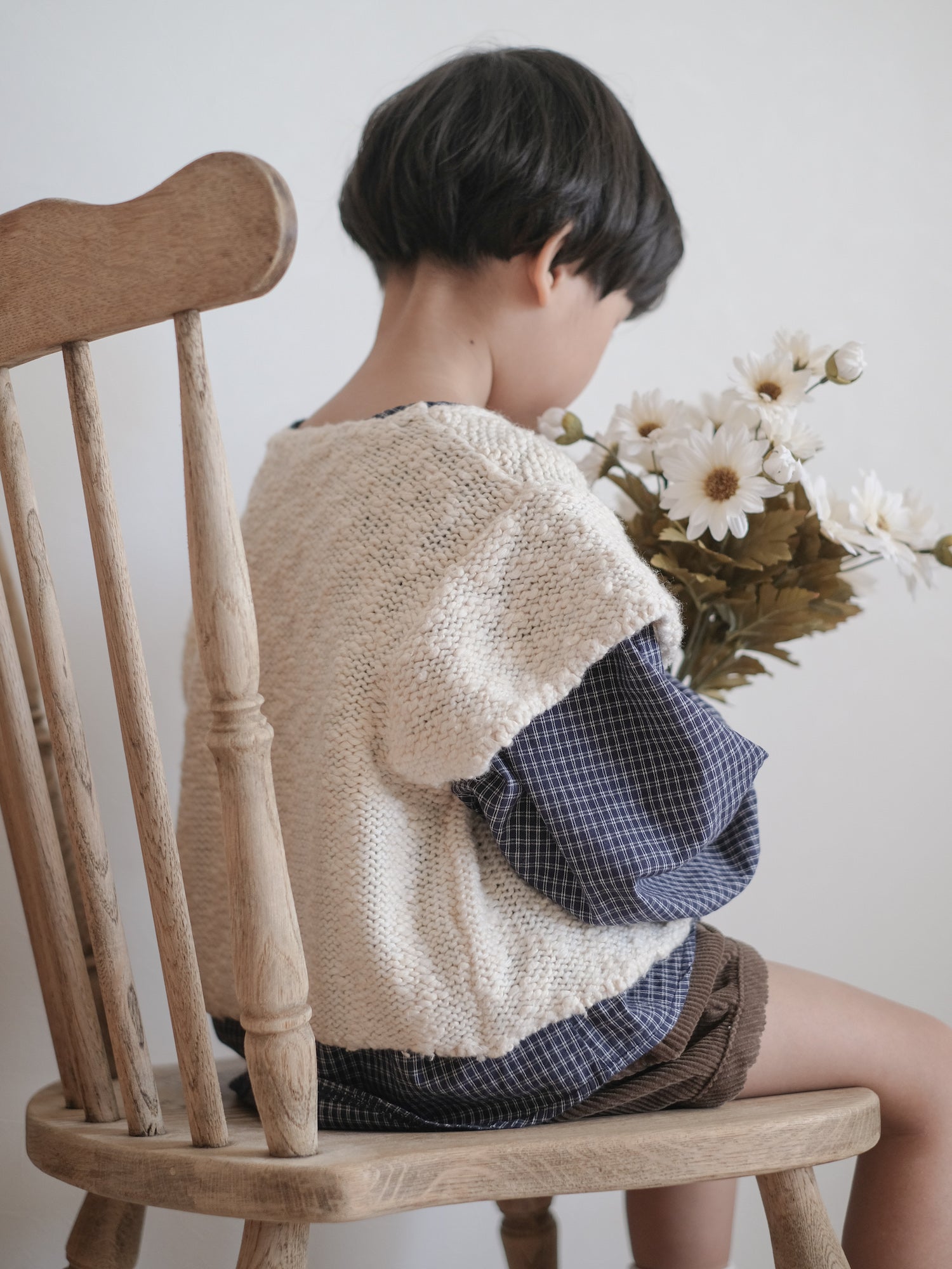 Popcorn knit vest