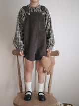 Corduroy berry short overall (normal)