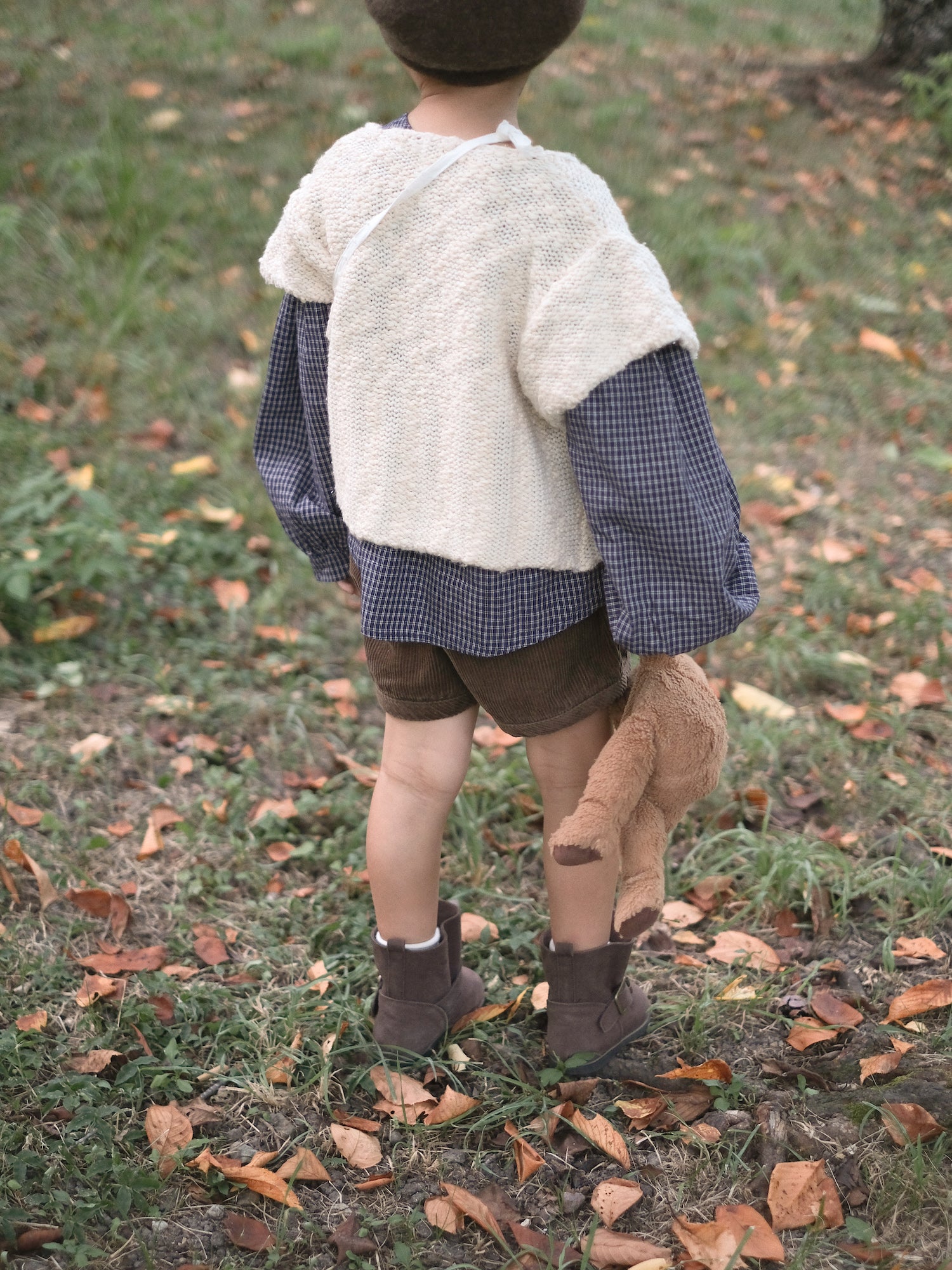 Popcorn knit vest