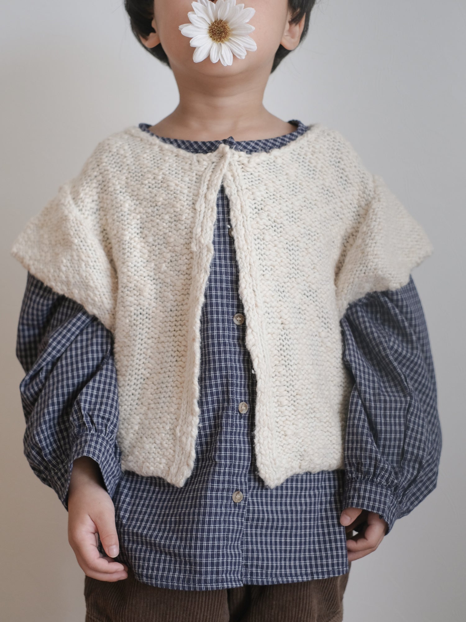 Popcorn knit vest