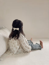 Straight frill pants