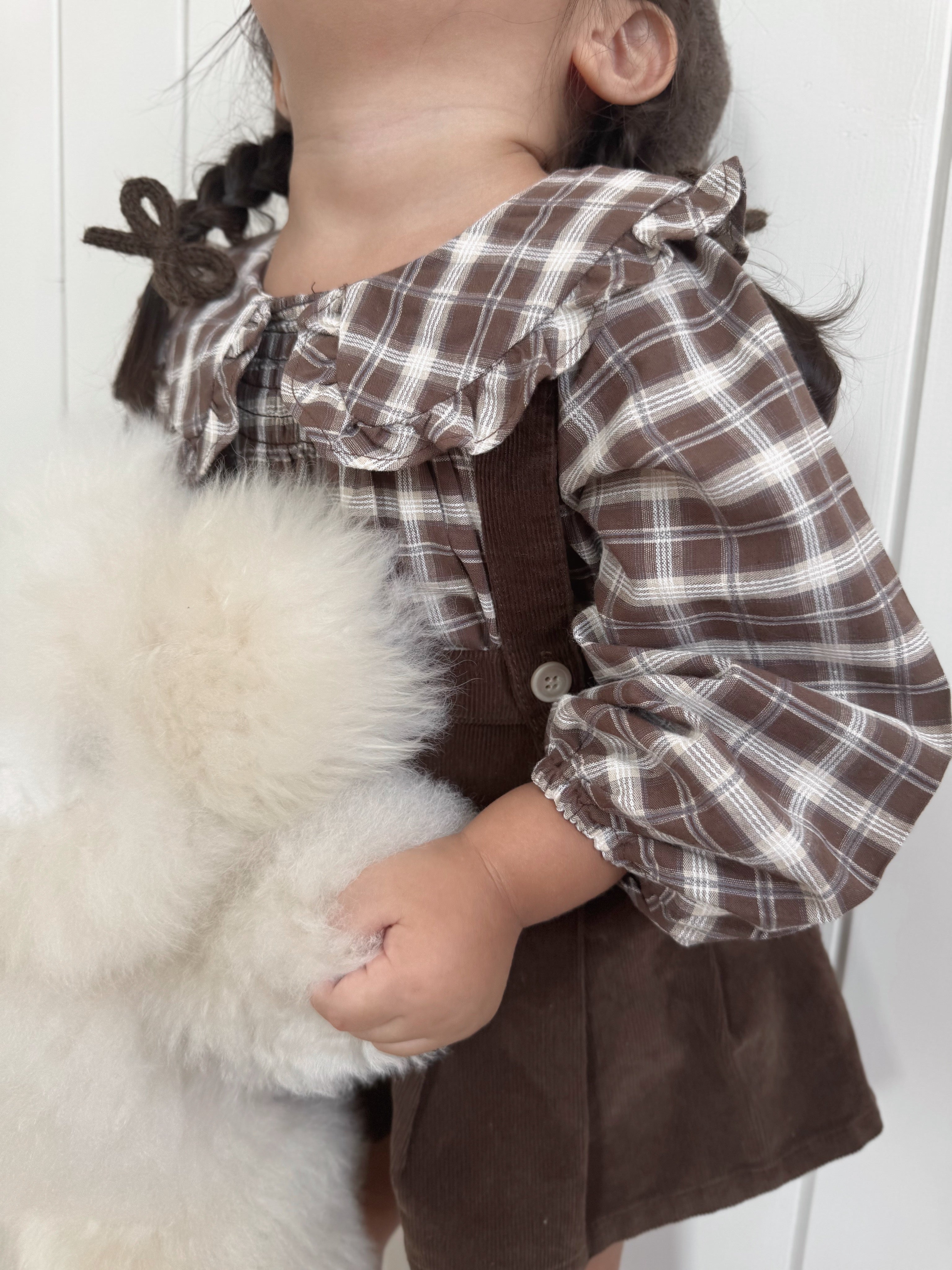 Pleats suspender skirt