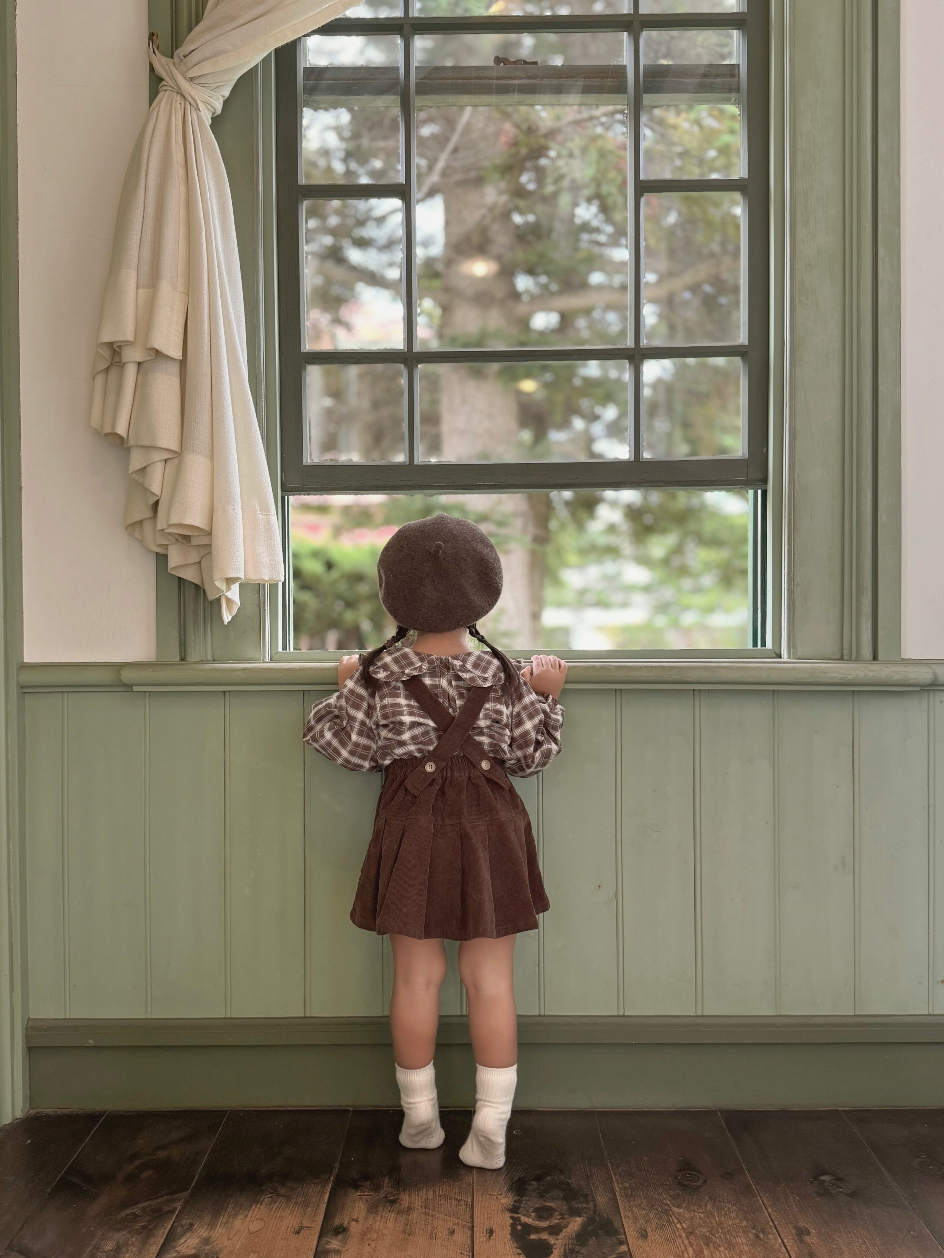 Marche check blouse