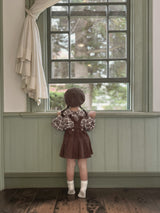 Pleats suspender skirt