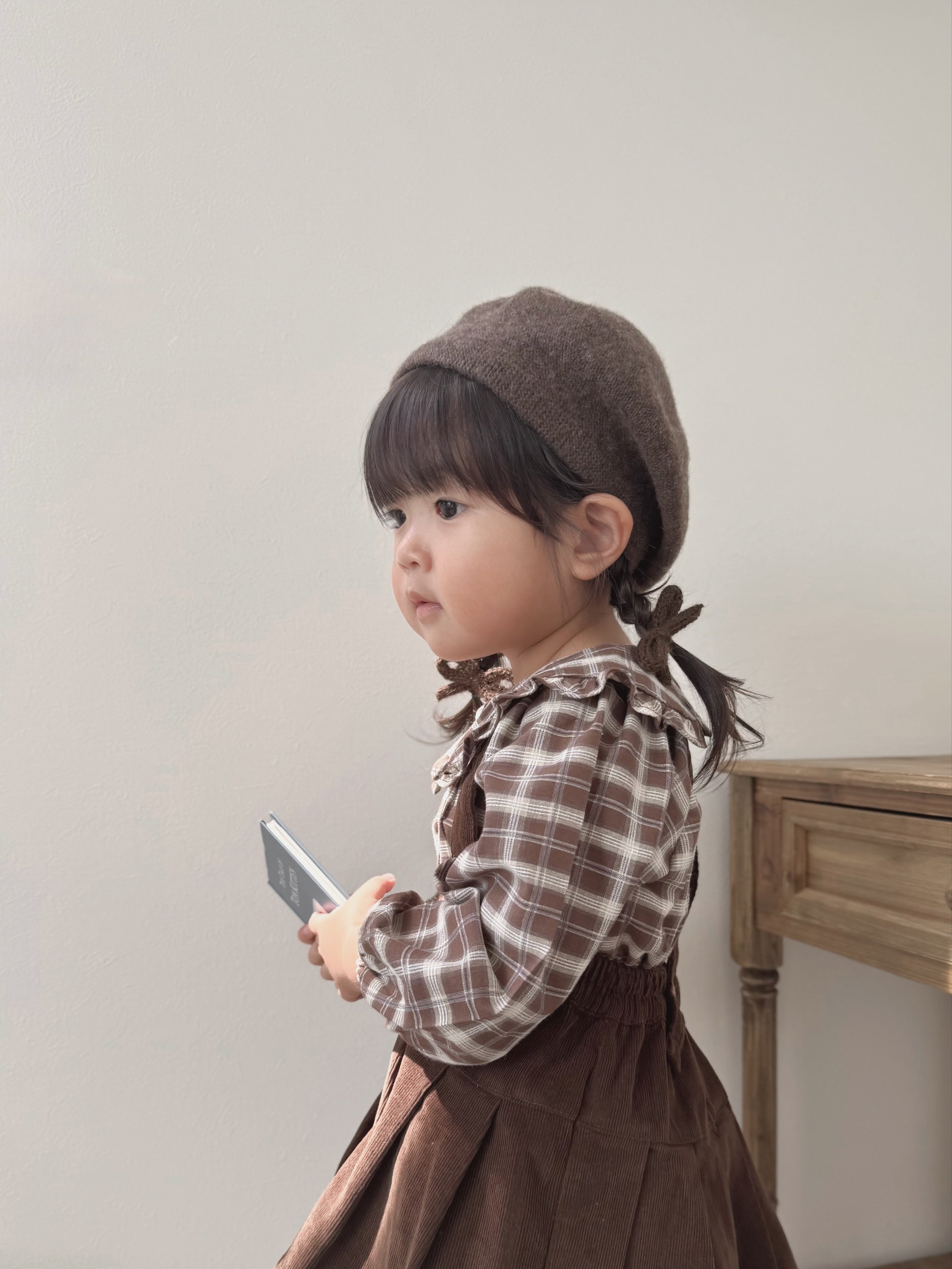 Pleats suspender skirt