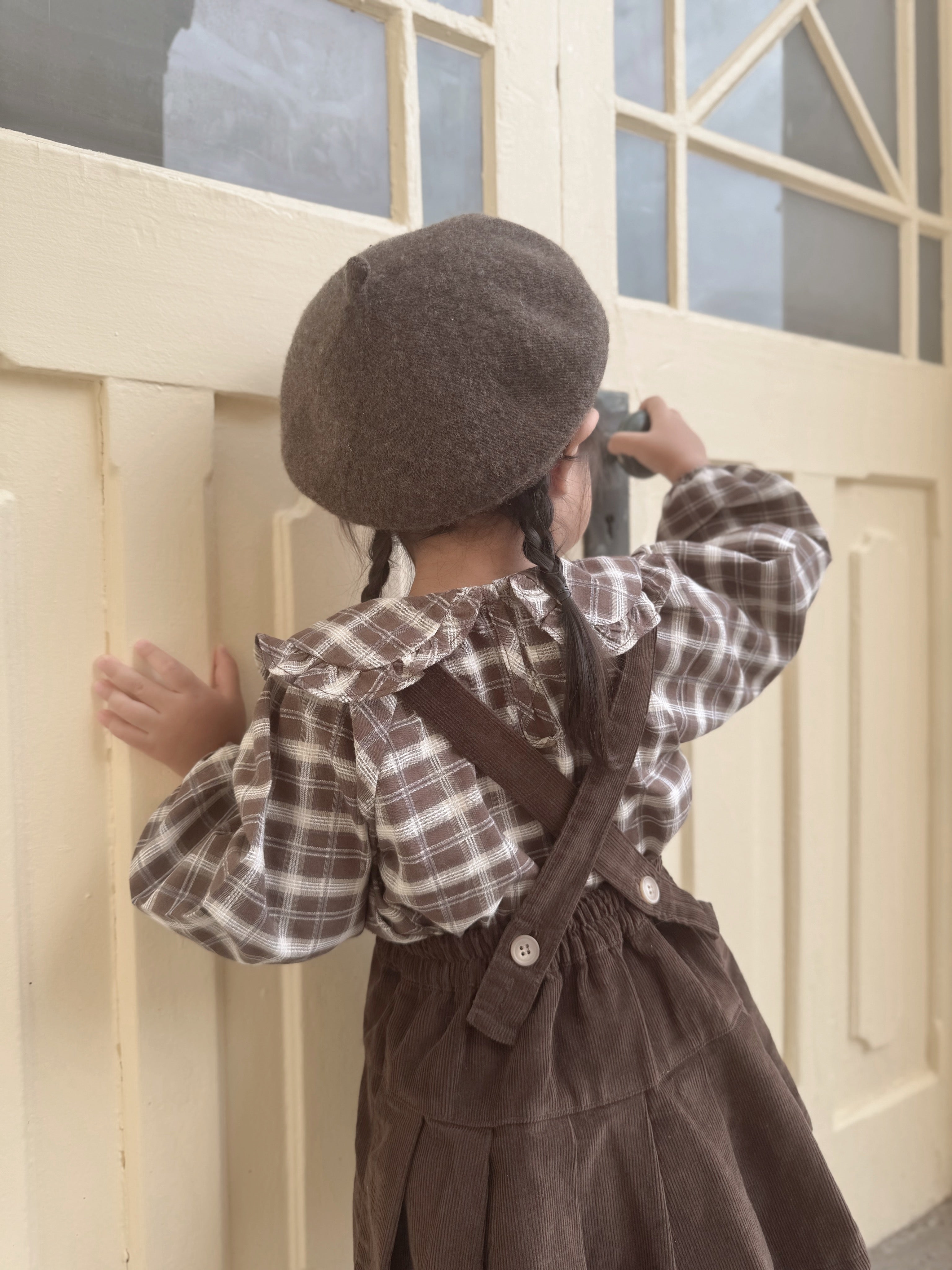 Marche check blouse