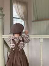 Pleats suspender skirt