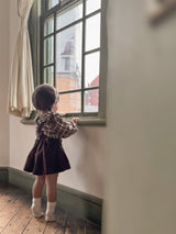 Pleats suspender skirt