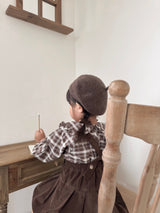 Pleats suspender skirt